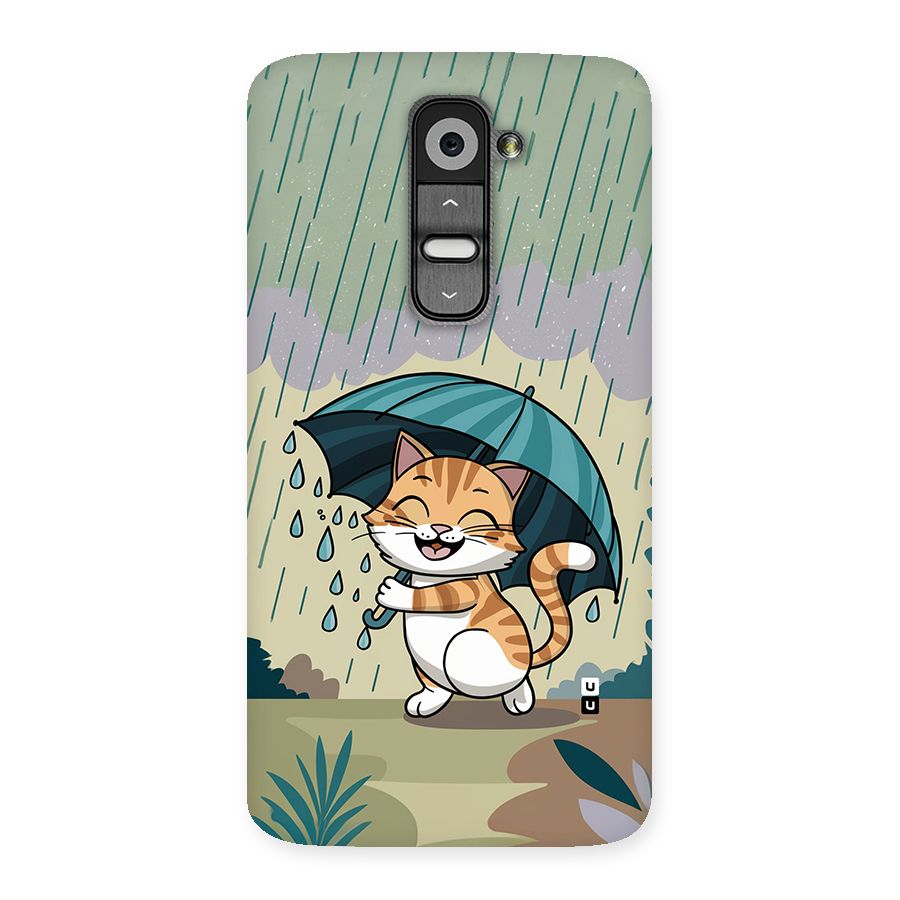 Cat In Rain Back Case for LG G2