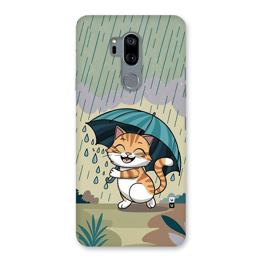 Cat In Rain Back Case for LG G7