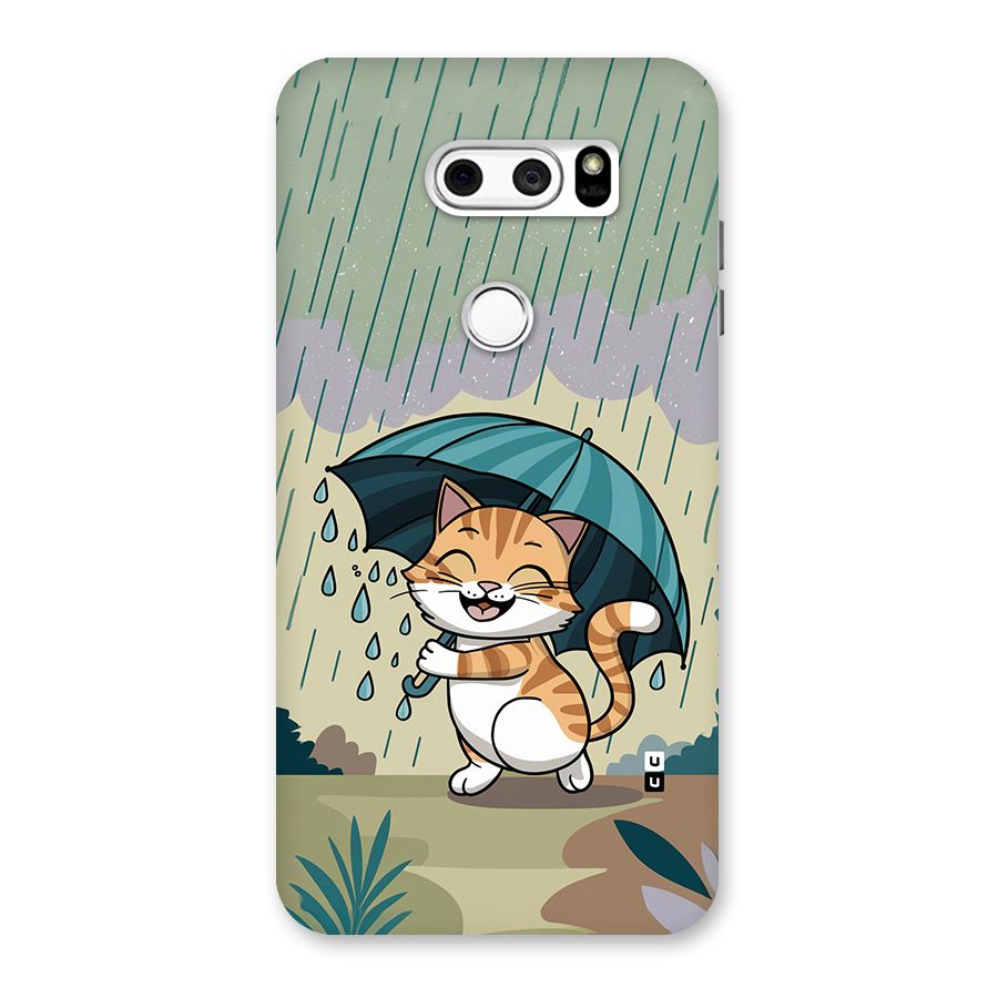 Cat In Rain Back Case for LG V30