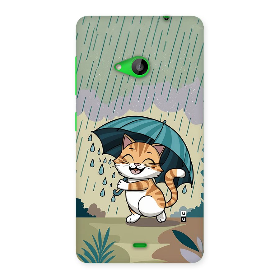 Cat In Rain Back Case for Lumia 535