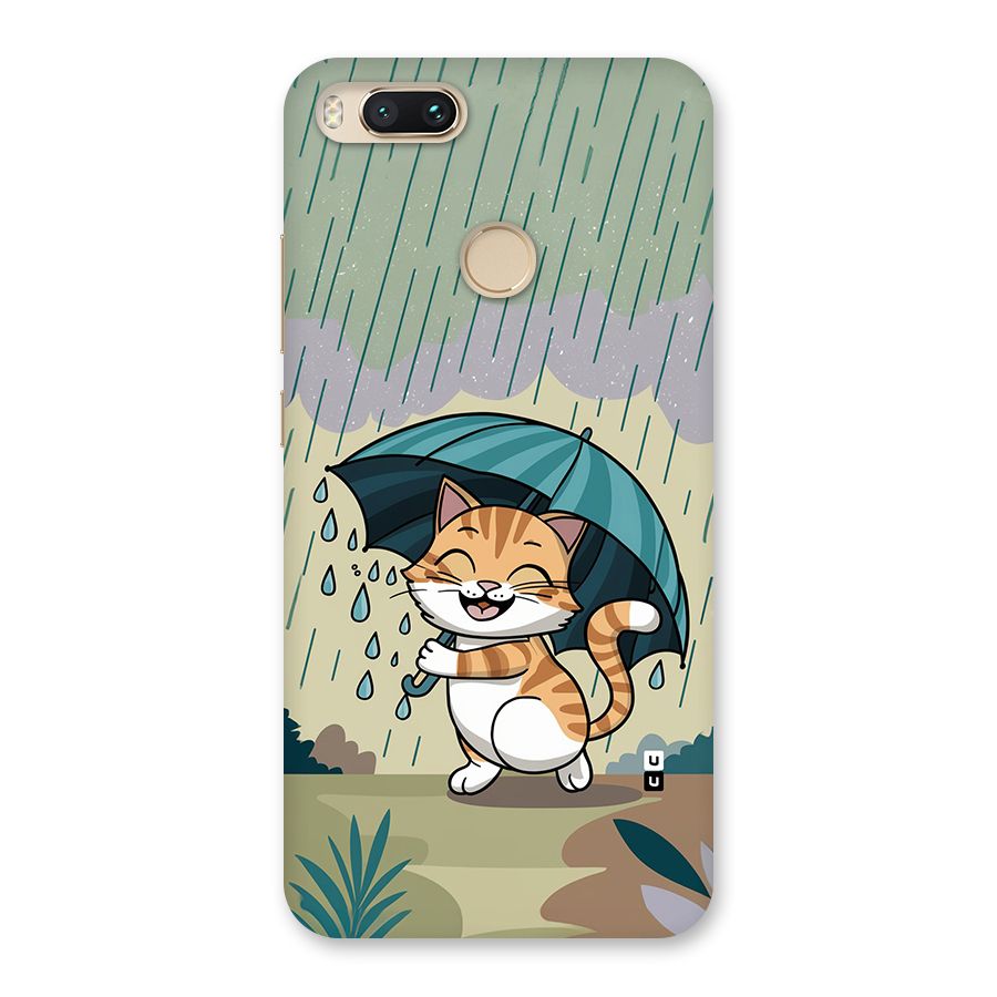 Cat In Rain Back Case for Mi A1