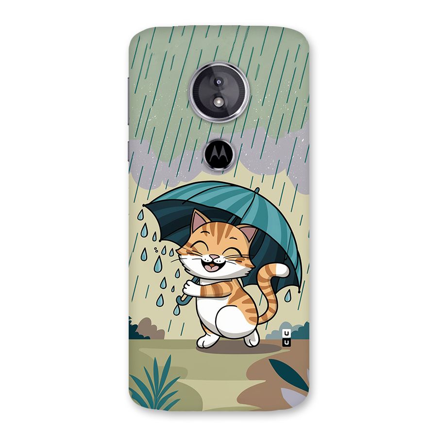 Cat In Rain Back Case for Moto E5