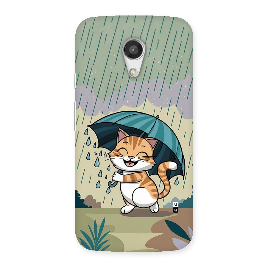 Cat In Rain Back Case for Moto G 2nd Gen