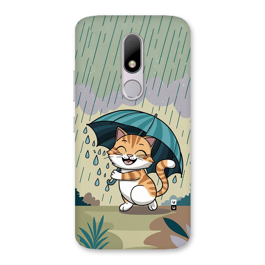 Cat In Rain Back Case for Moto M
