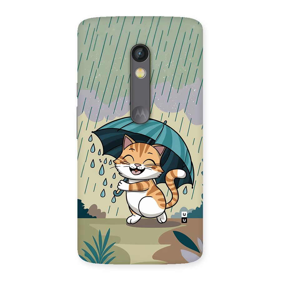 Cat In Rain Back Case for Moto X Play