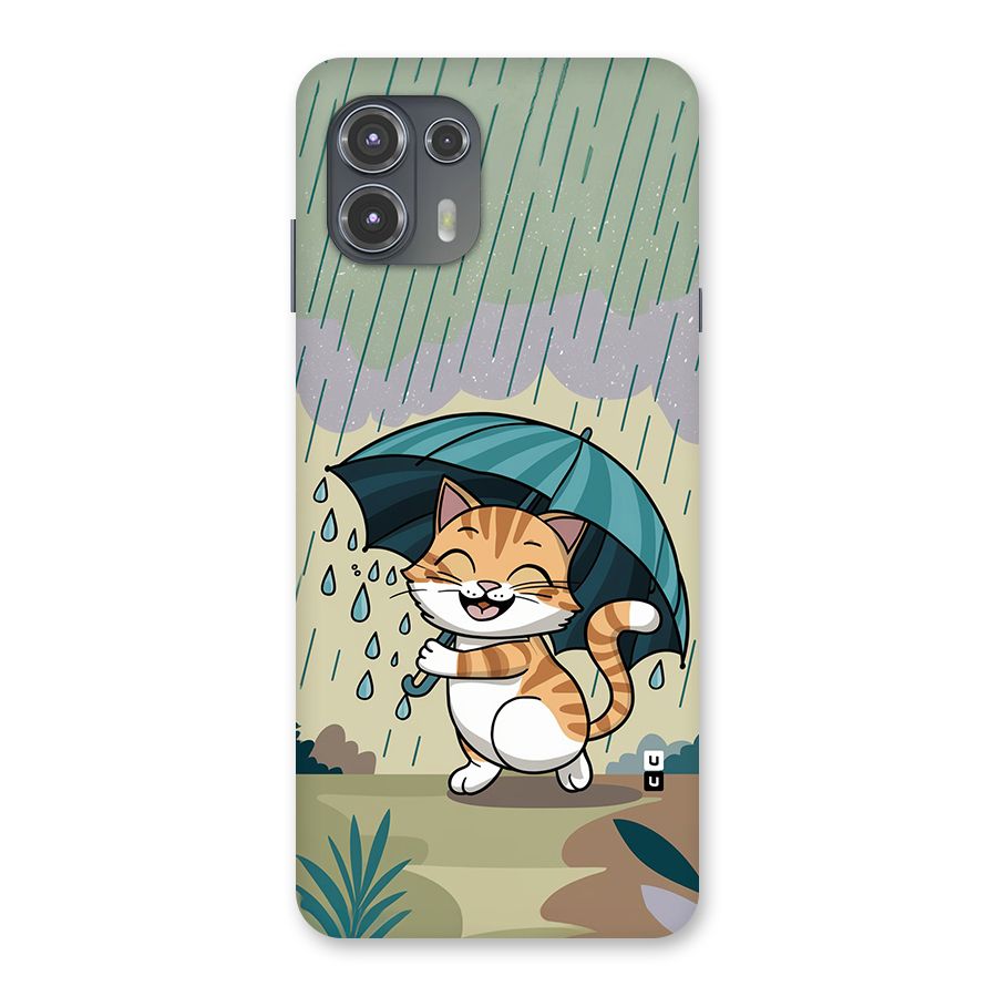 Cat In Rain Back Case for Motorola Edge 20 Fusion