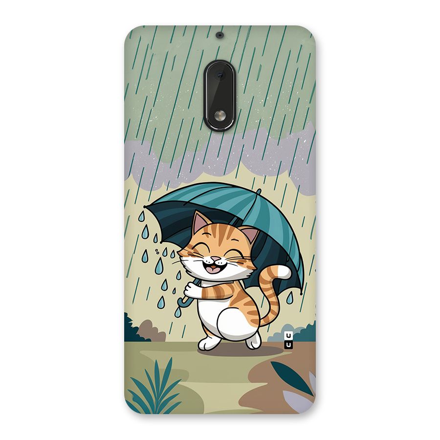 Cat In Rain Back Case for Nokia 6