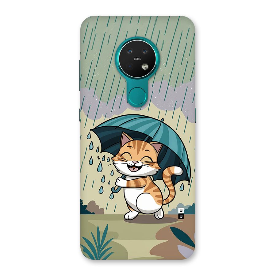 Cat In Rain Back Case for Nokia 7.2