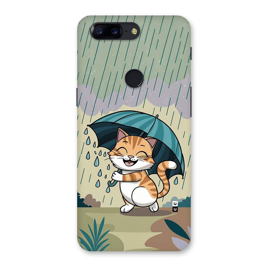 Cat In Rain Back Case for OnePlus 5T
