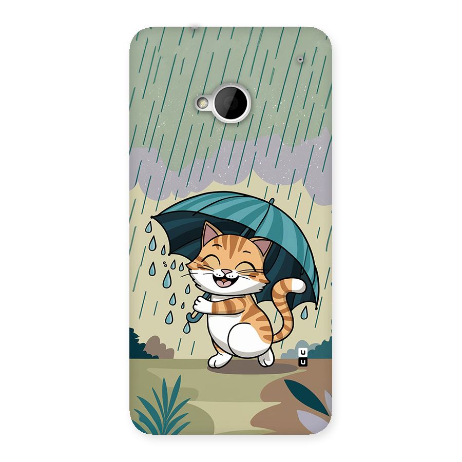 Cat In Rain Back Case for One M7 (Single Sim)