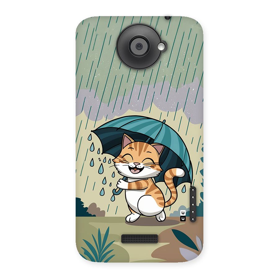 Cat In Rain Back Case for One X