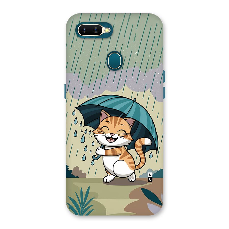 Cat In Rain Back Case for Oppo A12
