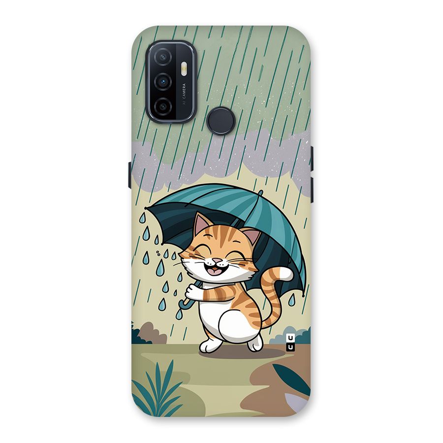 Cat In Rain Back Case for Oppo A32