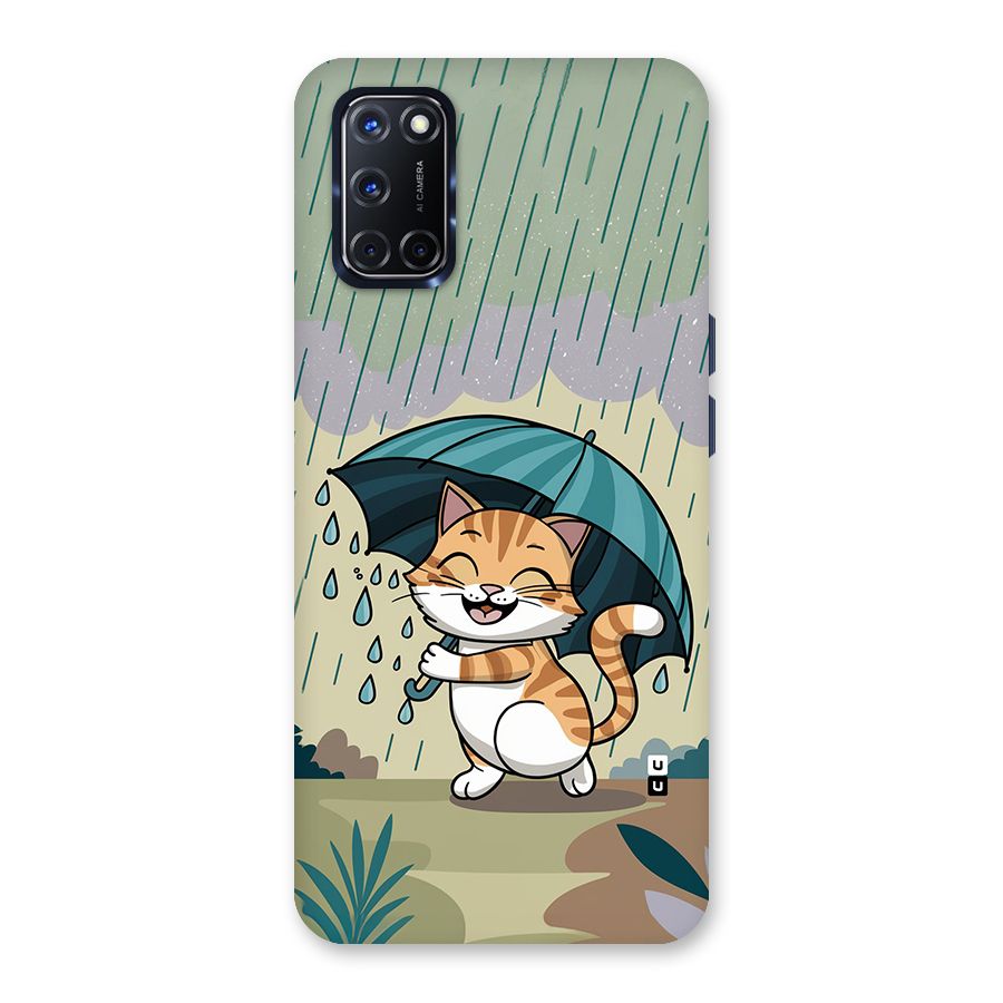 Cat In Rain Back Case for Oppo A52