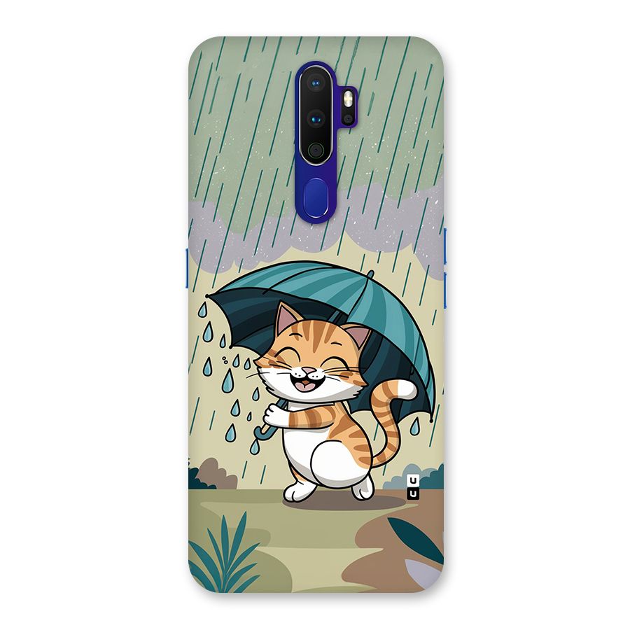 Cat In Rain Back Case for Oppo A9 (2020)