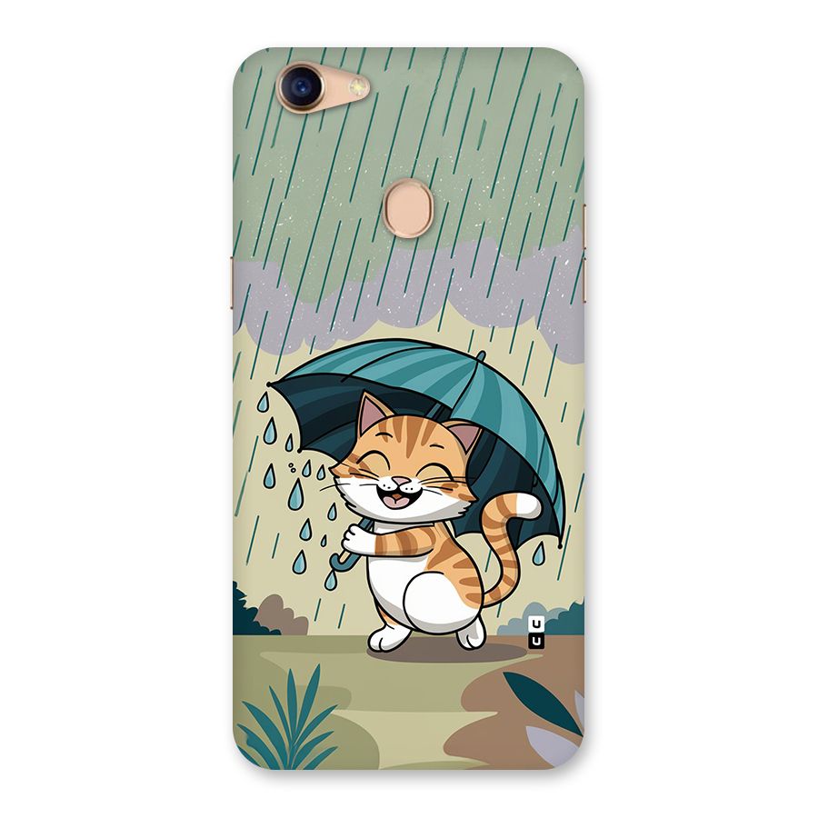 Cat In Rain Back Case for Oppo F5