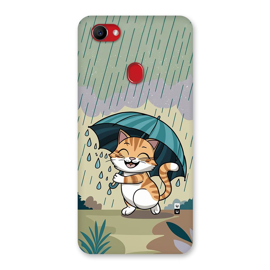 Cat In Rain Back Case for Oppo F7
