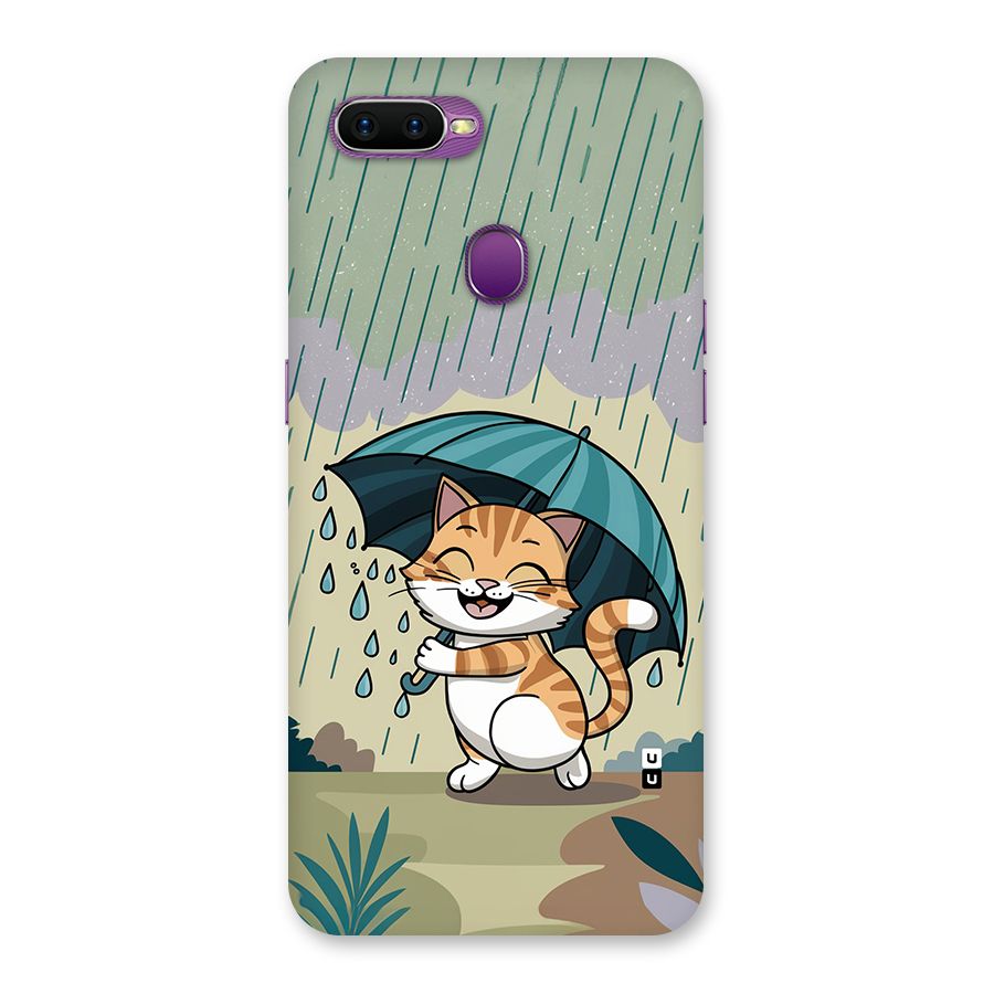 Cat In Rain Back Case for Oppo F9