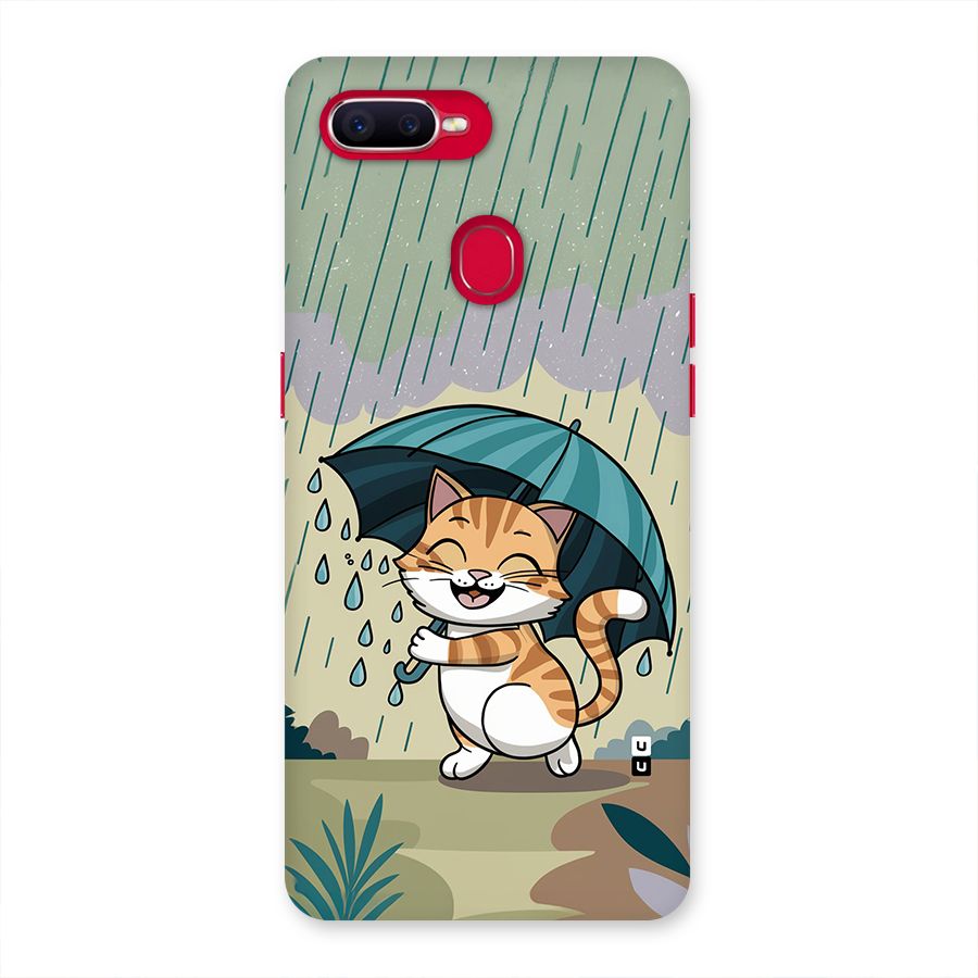 Cat In Rain Back Case for Oppo F9 Pro
