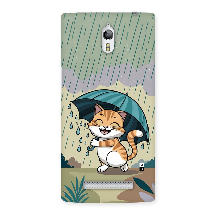 Cat In Rain Back Case for Oppo Find 7