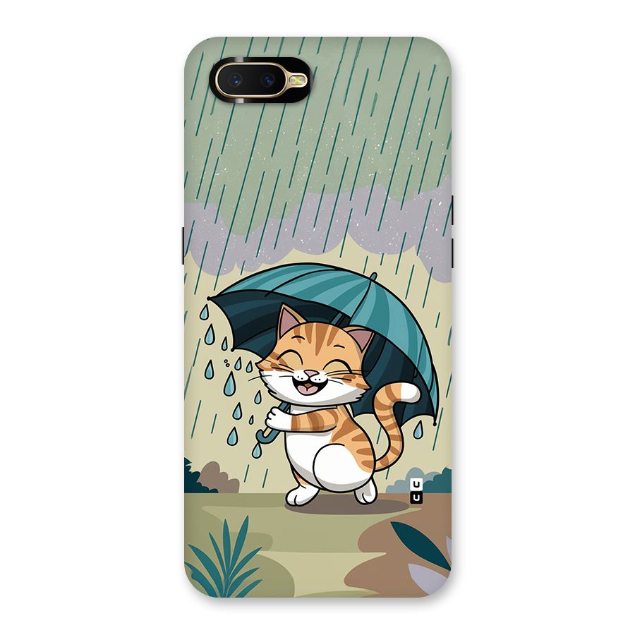 Cat In Rain Back Case for Oppo K1