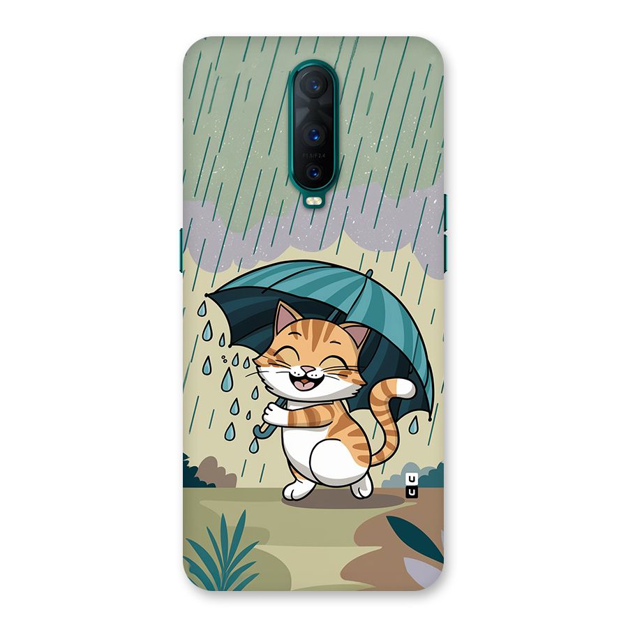 Cat In Rain Back Case for Oppo R17 Pro