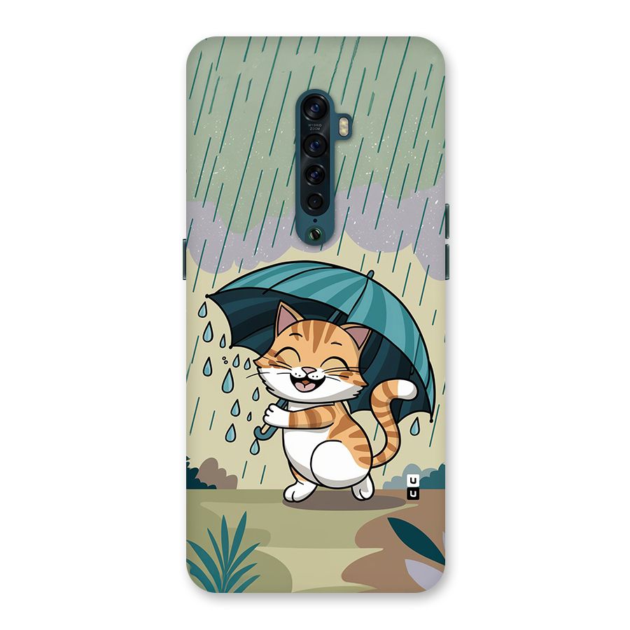 Cat In Rain Back Case for Oppo Reno2