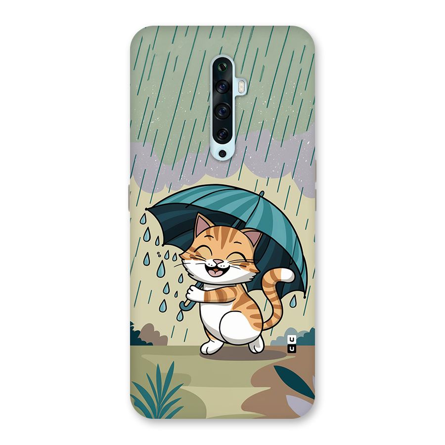 Cat In Rain Back Case for Oppo Reno2 Z