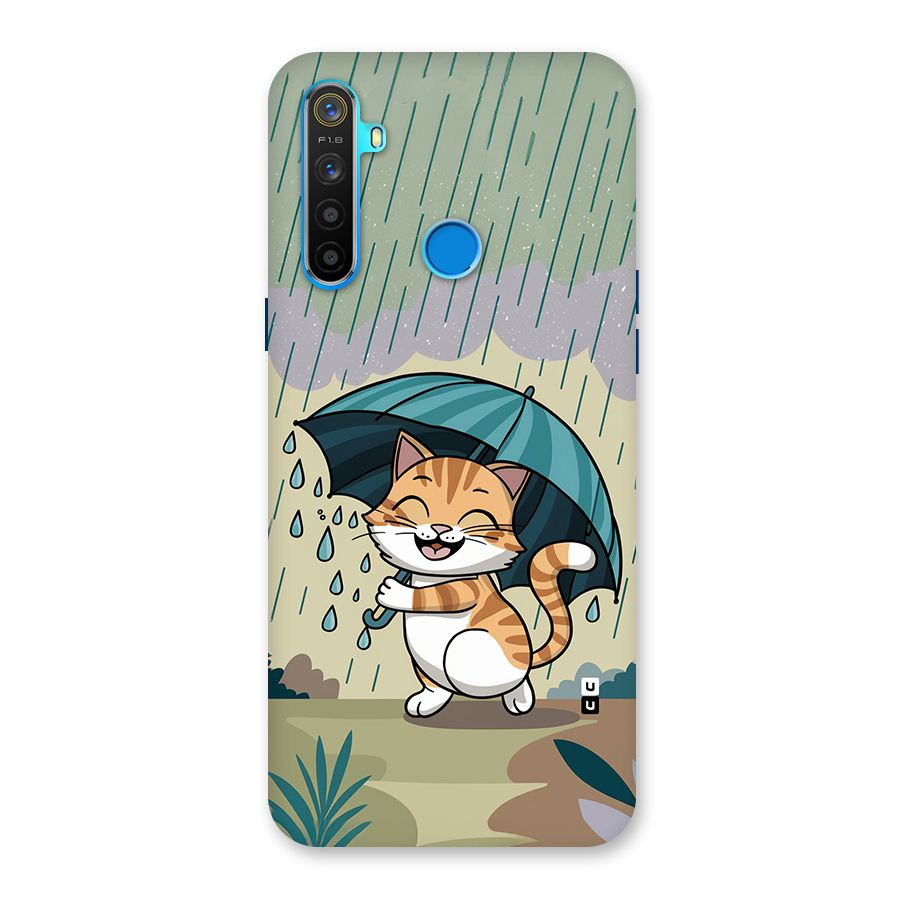 Cat In Rain Back Case for Realme 5s