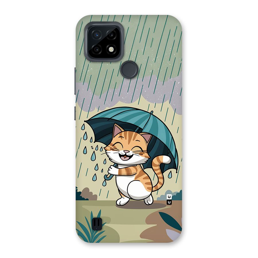 Cat In Rain Back Case for Realme C21