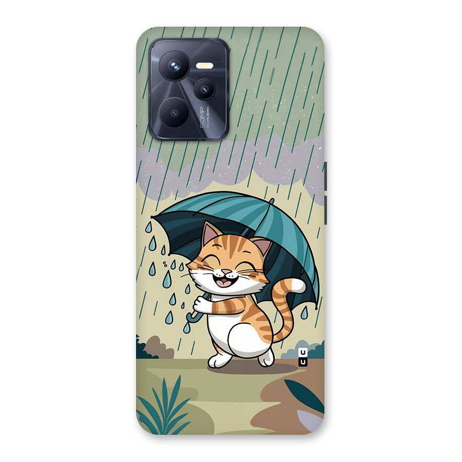 Cat In Rain Back Case for Realme C35