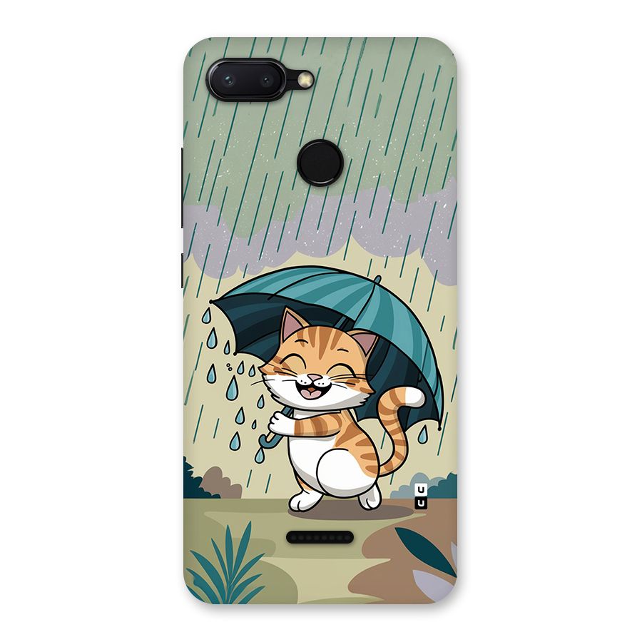 Cat In Rain Back Case for Redmi 6