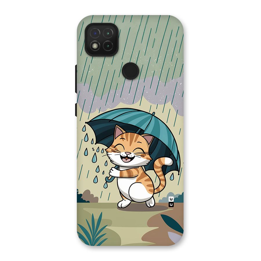 Cat In Rain Back Case for Redmi 9