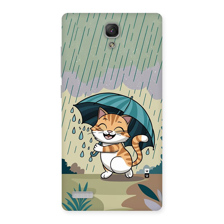 Cat In Rain Back Case for Redmi Note