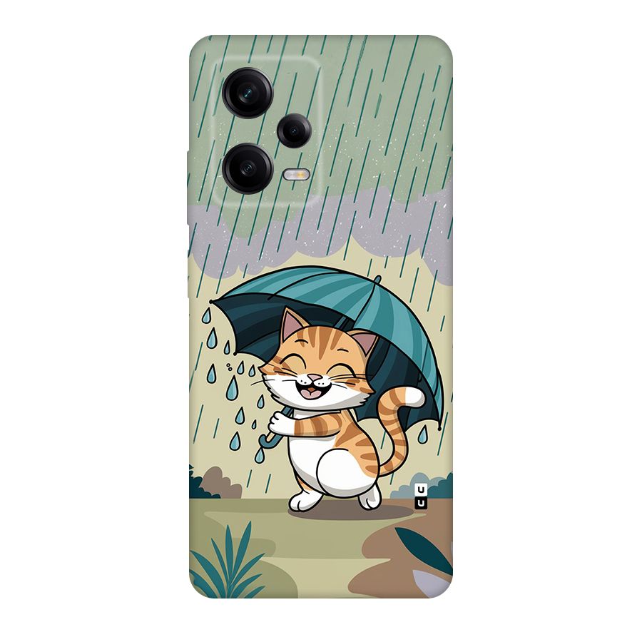 Cat In Rain Back Case for Redmi Note 12 Pro