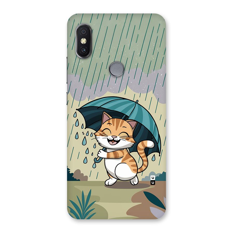 Cat In Rain Back Case for Redmi Y2