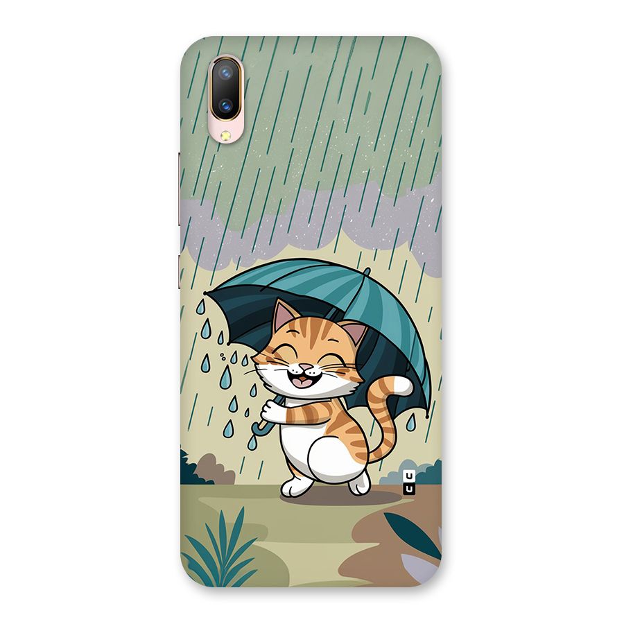 Cat In Rain Back Case for Vivo V11 Pro