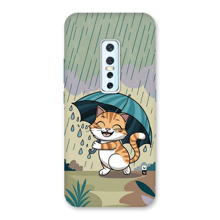 Cat In Rain Back Case for Vivo V17 Pro
