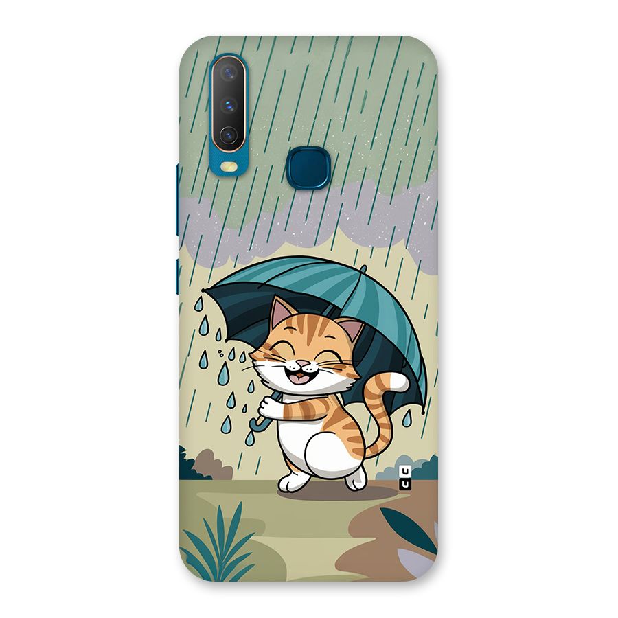 Cat In Rain Back Case for Vivo Y11