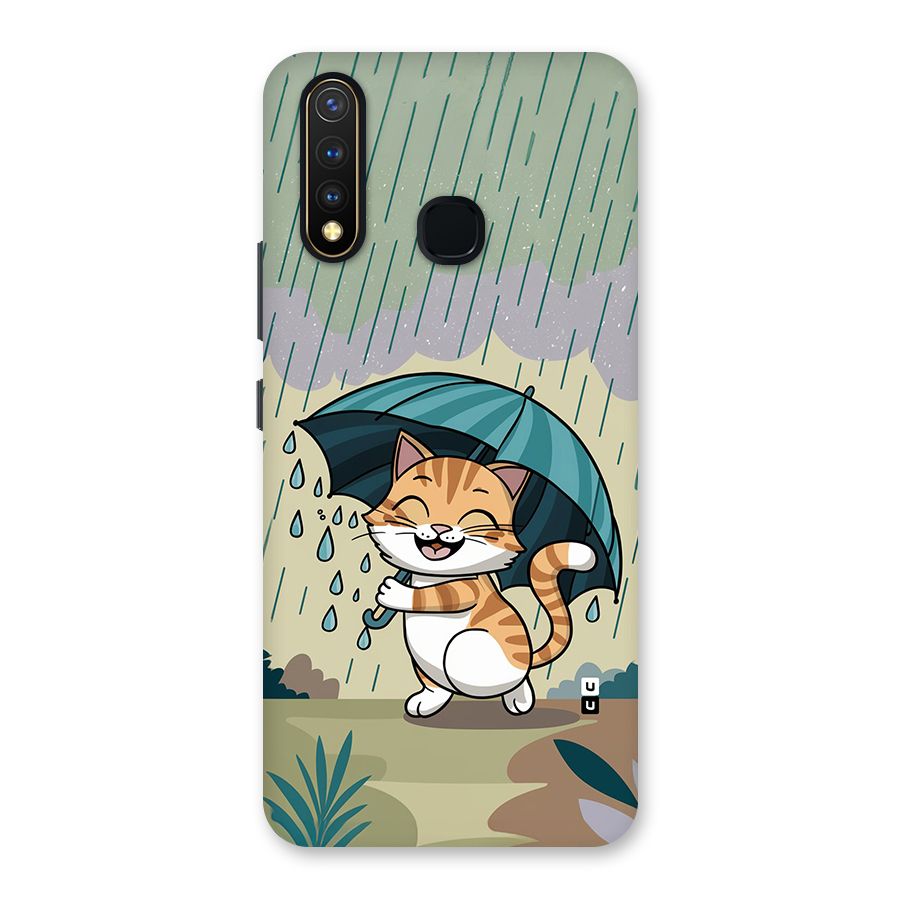 Cat In Rain Back Case for Vivo Y19