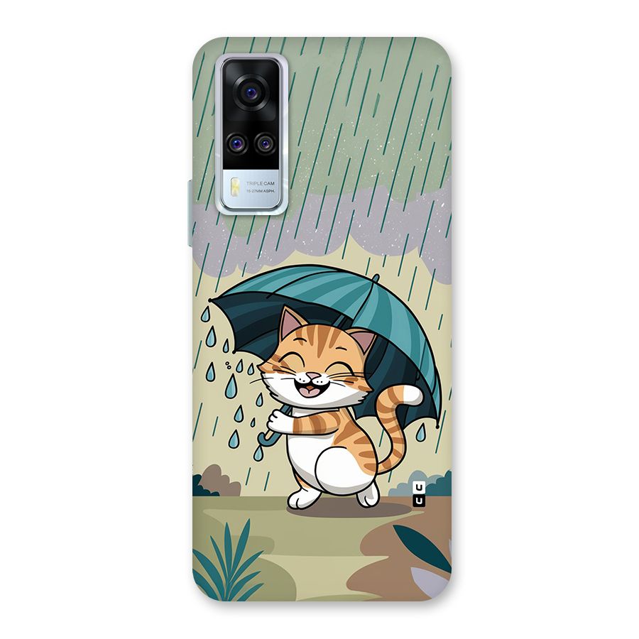 Cat In Rain Back Case for Vivo Y31