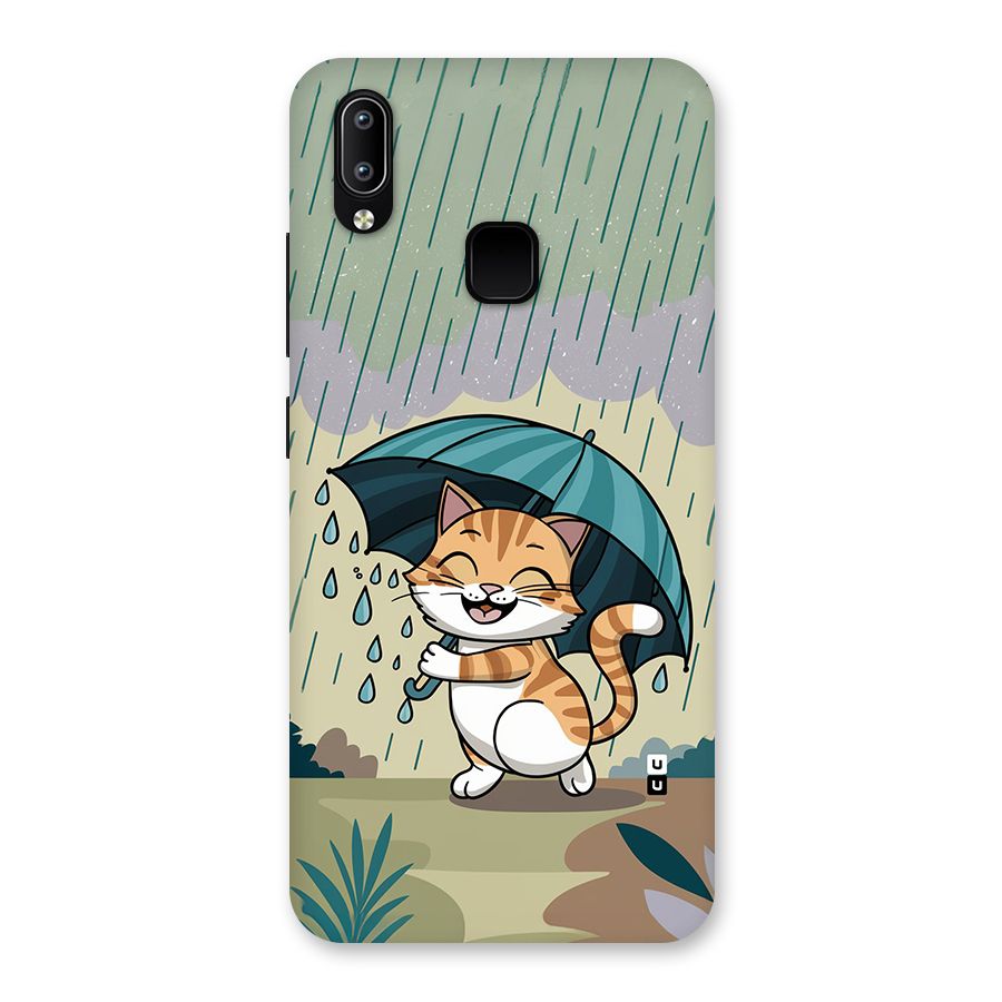 Cat In Rain Back Case for Vivo Y95
