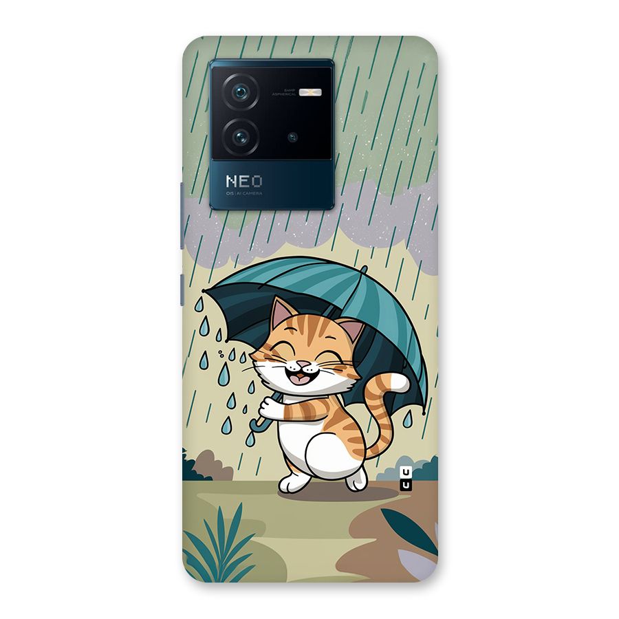 Cat In Rain Back Case for Vivo iQOO Neo 6 5G