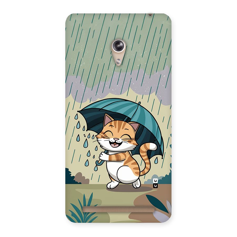 Cat In Rain Back Case for Zenfone 6