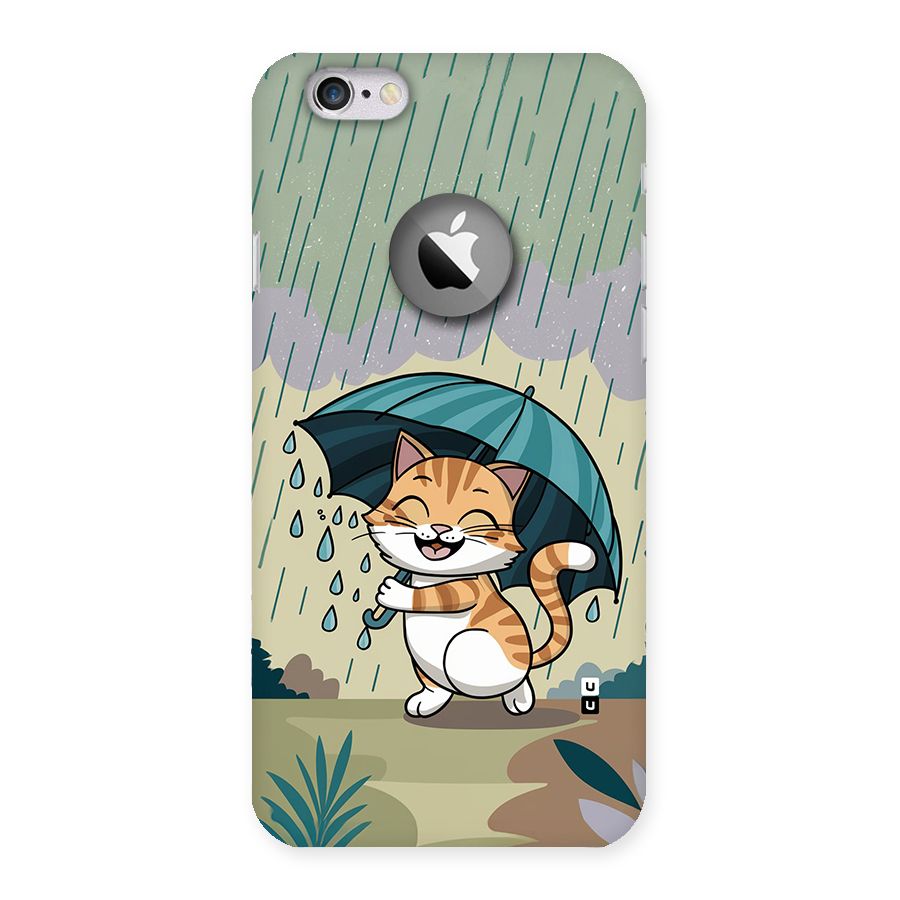 Cat In Rain Back Case for iPhone 6 Logo Cut