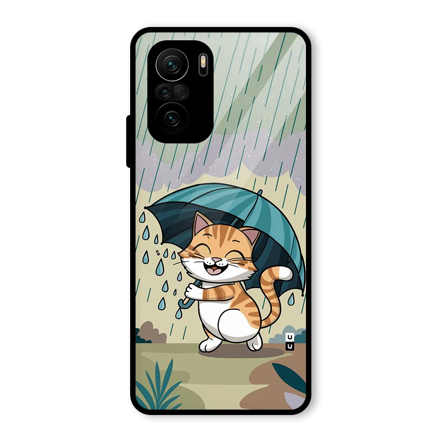 Cat In Rain Glass Back Case for Mi 11X Pro