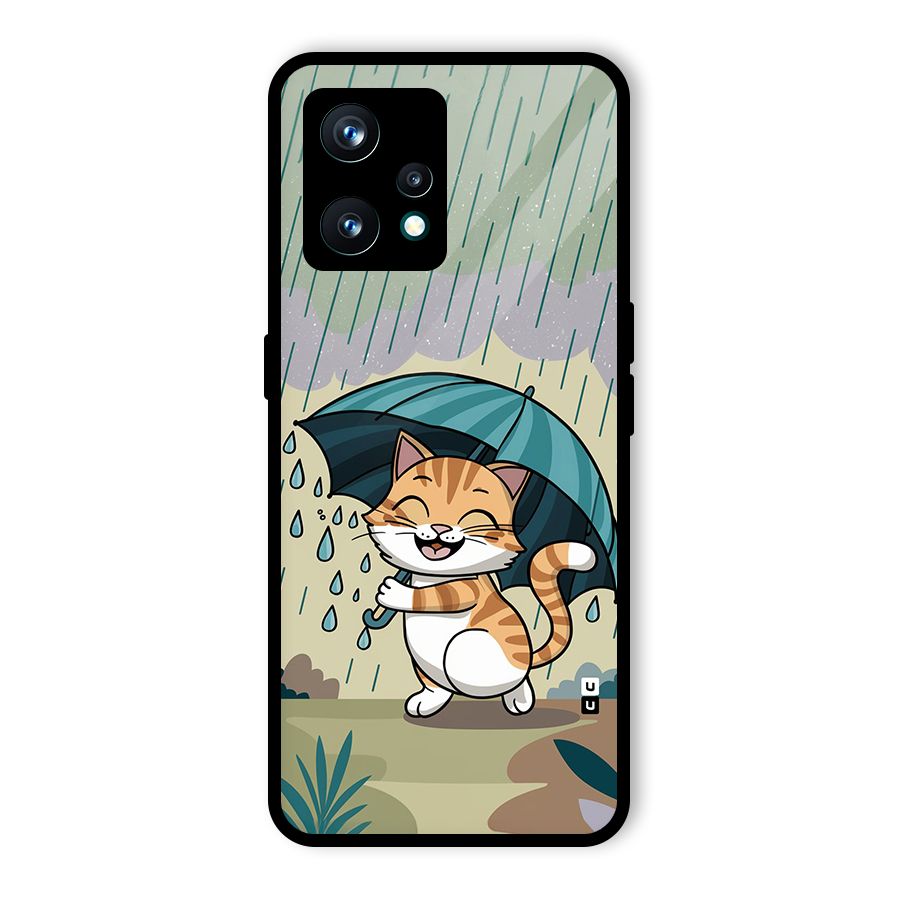 Cat In Rain Glass Back Case for Realme 9 Pro Plus 5G