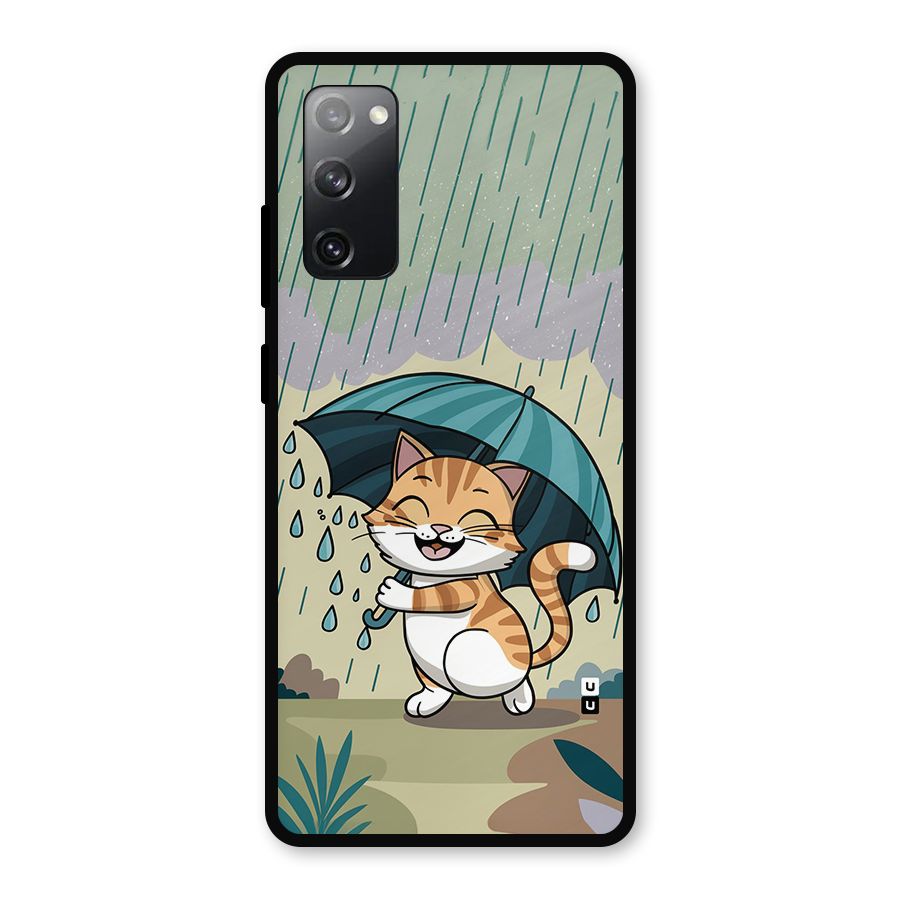 Cat In Rain Metal Back Case for Galaxy S20 FE 5G