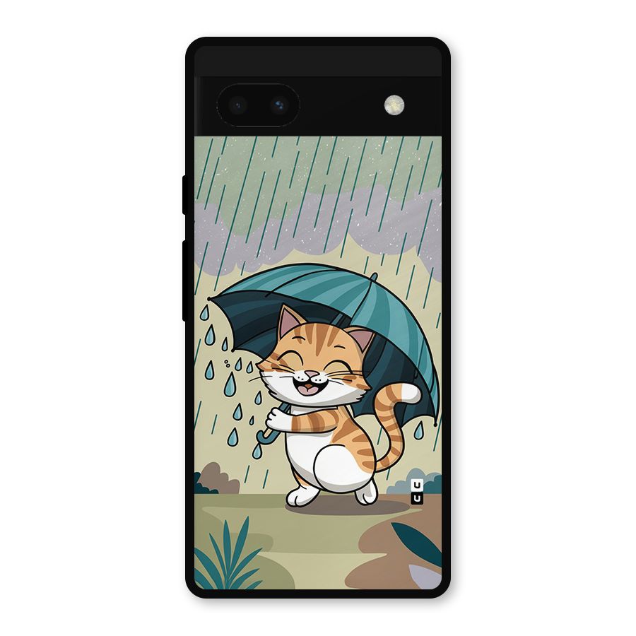 Cat In Rain Metal Back Case for Google Pixel 6a