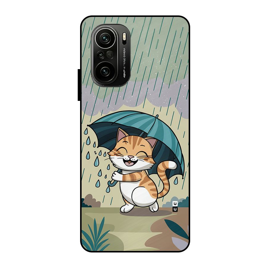 Cat In Rain Metal Back Case for Mi 11X Pro